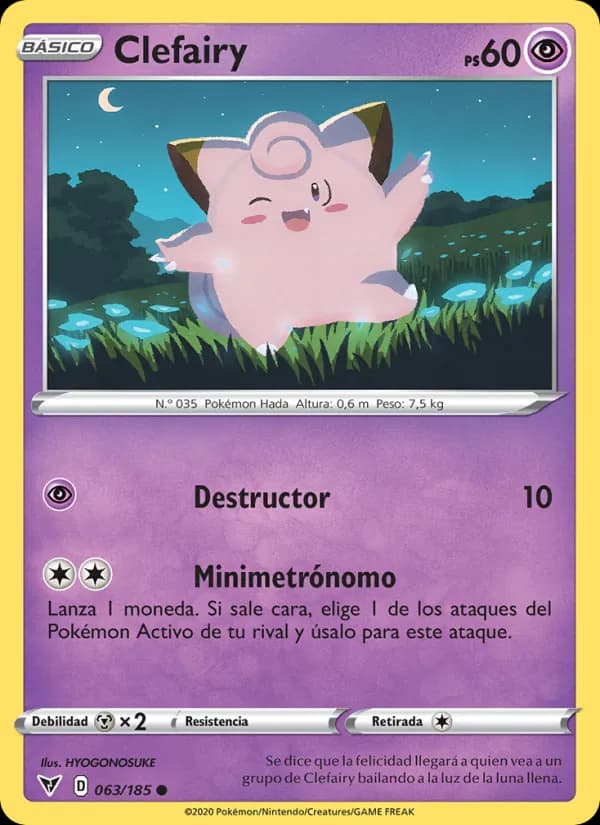 Clefairy card in Spanish