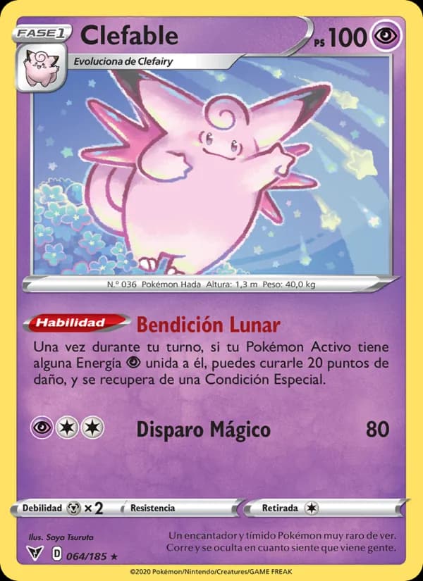 Clefable card in Spanish