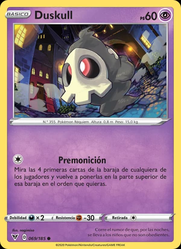 Duskull card in Spanish