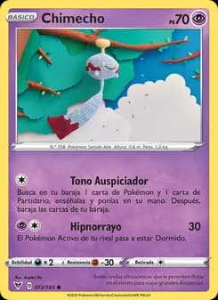 Chimecho card in Spanish