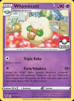 Whimsicott card in Spanish