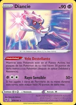 Diancie card in Spanish