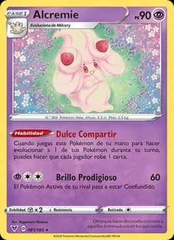 Alcremie card in Spanish