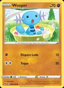Wooper card in Spanish
