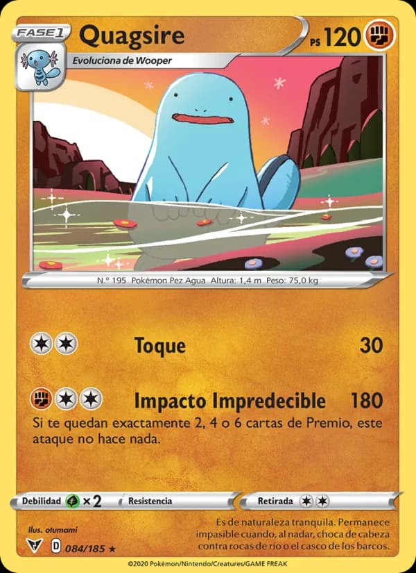 Quagsire card in Spanish