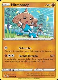 Hitmontop card in Spanish