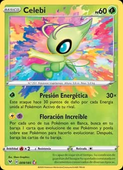 Celebi card in Spanish