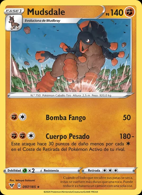 Mudsdale card in Spanish