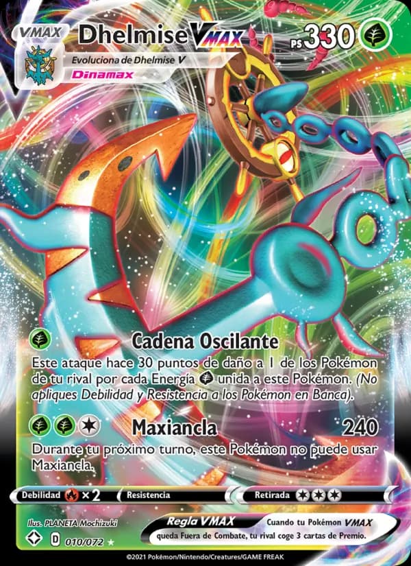 Dhelmise VMAX card in Spanish