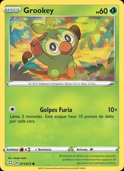 Grookey card in Spanish