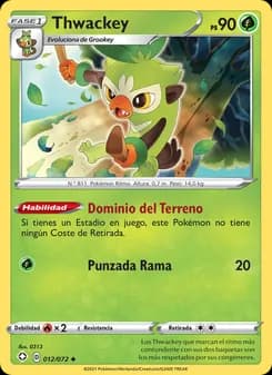Thwackey card in Spanish