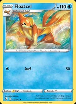 Floatzel card in Spanish