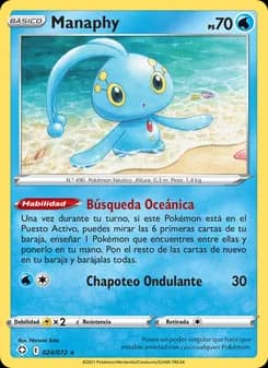 Manaphy card in Spanish
