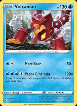 Volcanion card in Spanish