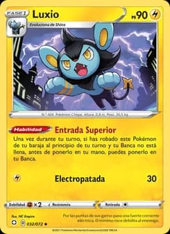 Luxio card in Spanish