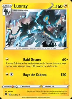 Luxray card in Spanish
