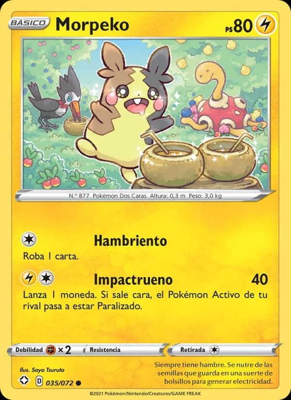 Morpeko card in Spanish