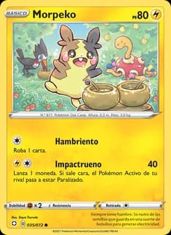 Morpeko card in Spanish