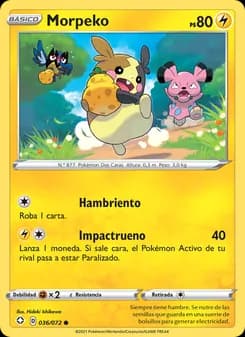 Morpeko card in Spanish
