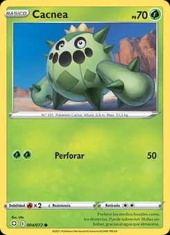 Cacnea card in Spanish