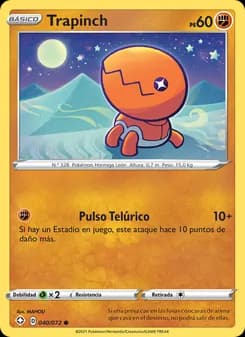 Trapinch card in Spanish