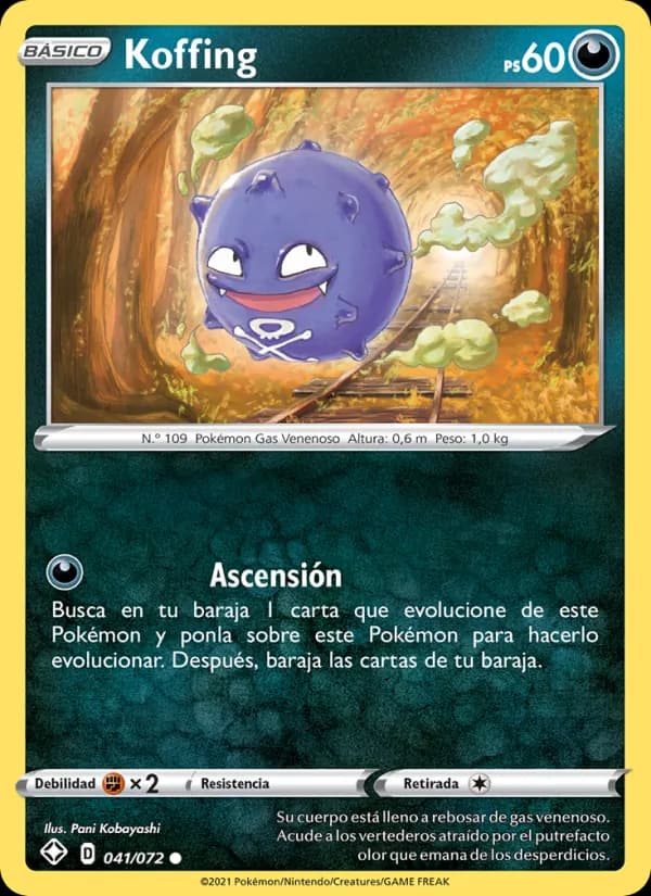 Koffing card in Spanish