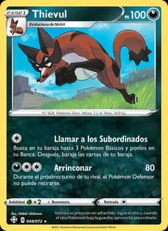 Thievul card in Spanish