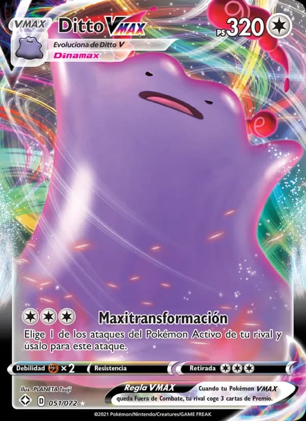Ditto VMAX card in Spanish