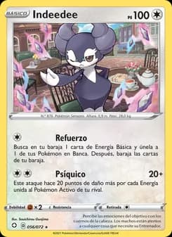 Indeedee card in Spanish