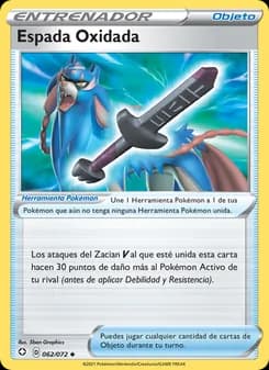 Espada Oxidada card in Spanish