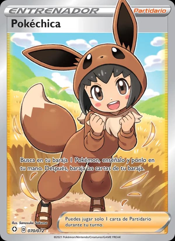 Pokéchica card in Spanish