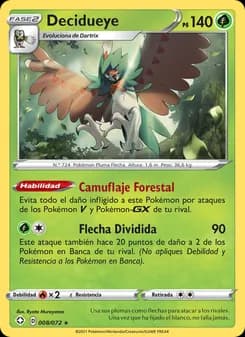 Decidueye card in Spanish