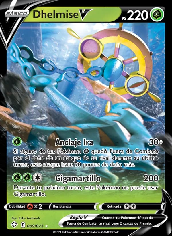 Dhelmise V card in Spanish