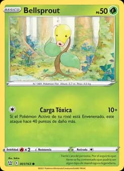 Bellsprout card in Spanish