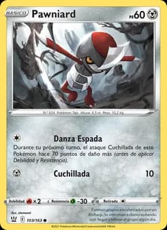 Pawniard card in Spanish
