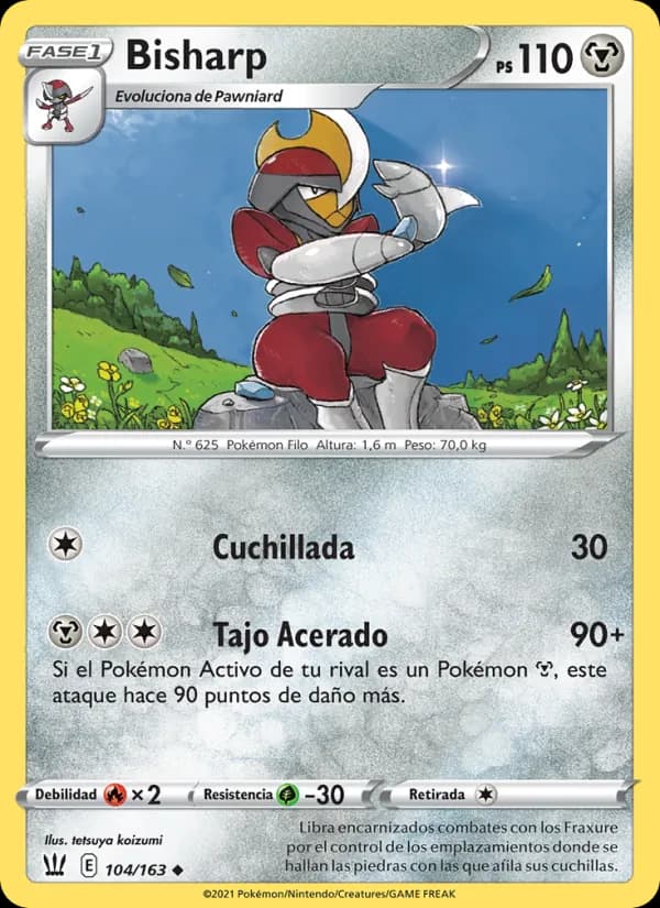 Bisharp card in Spanish