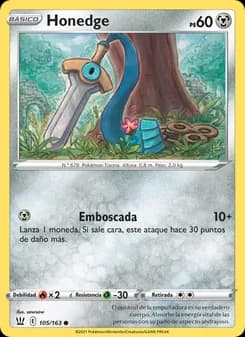 Honedge card in Spanish