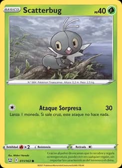 Scatterbug card in Spanish