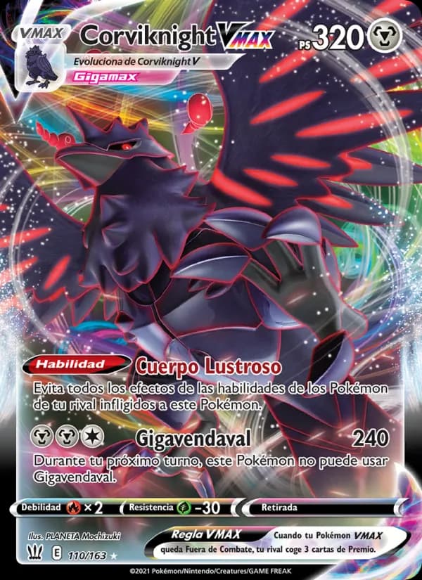 Corviknight VMAX card in Spanish