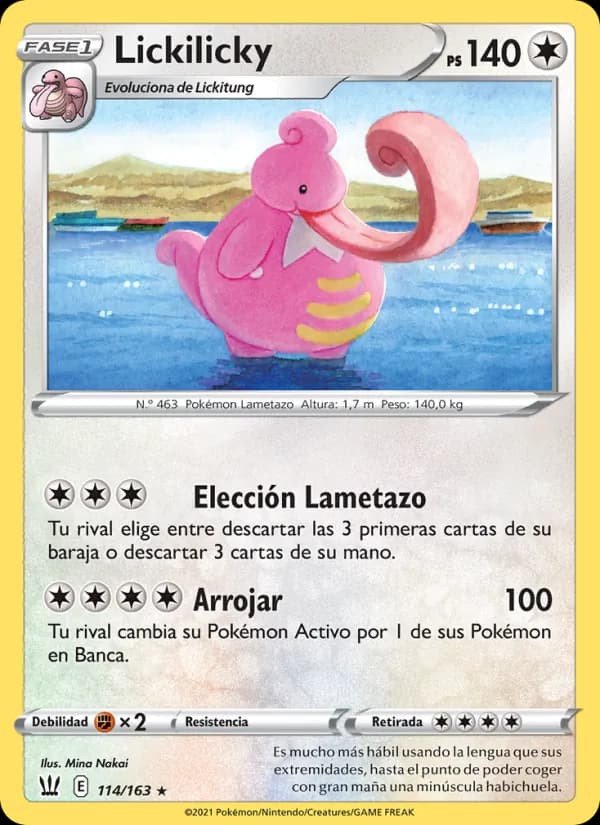 Lickilicky card in Spanish
