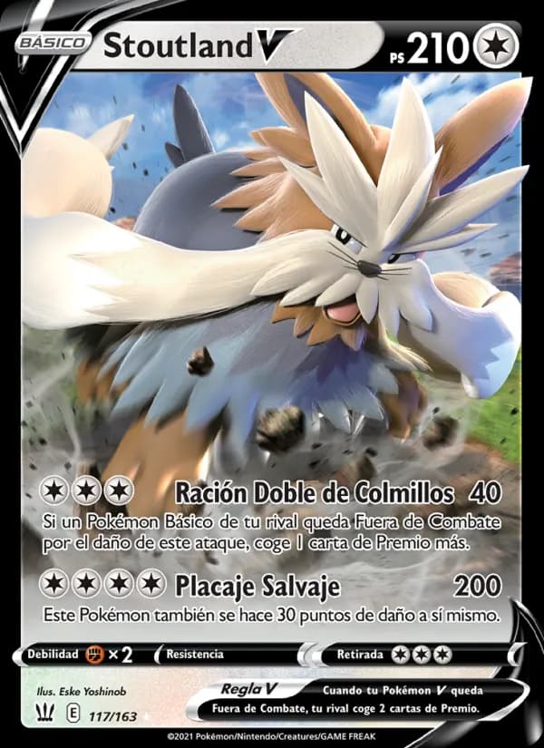 Stoutland V card in Spanish