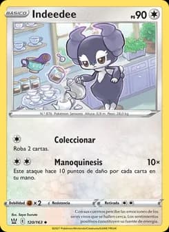 Indeedee card in Spanish