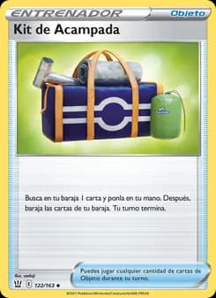 Kit de Acampada card in Spanish