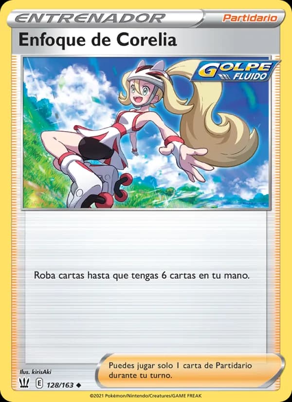 Enfoque de Corelia card in Spanish