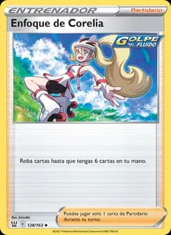 Enfoque de Corelia card in Spanish