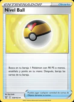Nivel Ball card in Spanish