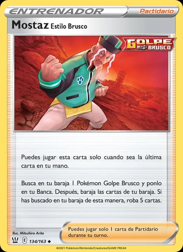 Mostaz Estilo Brusco card in Spanish