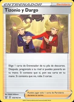 Tizonio y Dargo card in Spanish