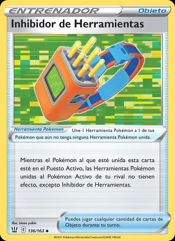 Inhibidor de Herramientas card in Spanish