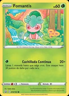 Fomantis card in Spanish